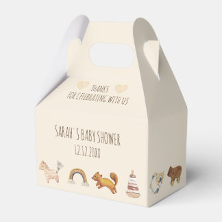 Boho Baby Watercolor Leksaker Beige Favoritbox Presentaskar