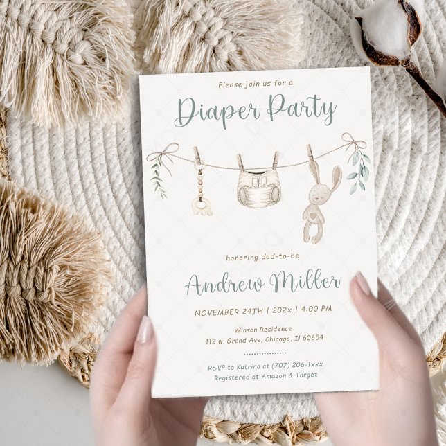 Boho Babybjudningsfest Anpassad Inbjudan till bliv (Skapare uppladdad)
