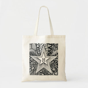 Boho Bag du kan Färg in, Boho Party-förmån Tygkasse