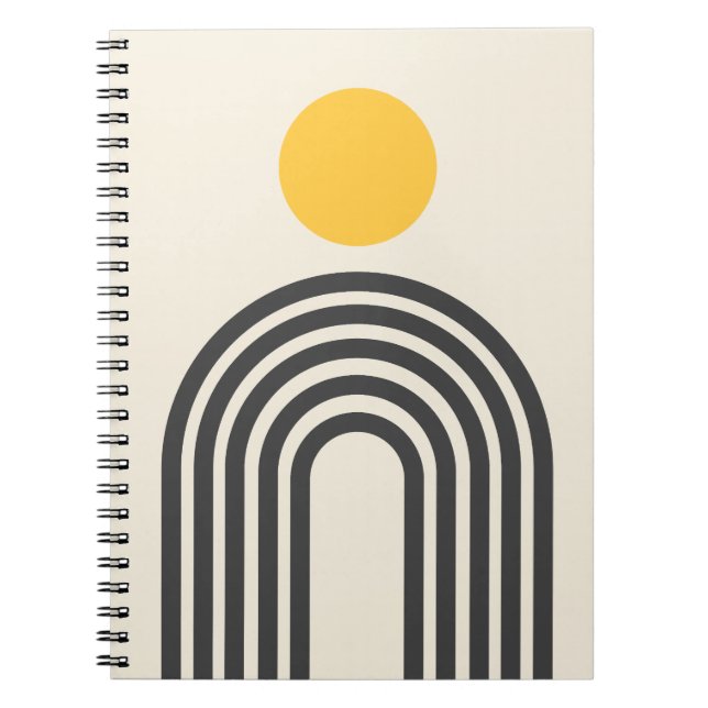 Boho-båge och soldesign anteckningsbok (Framsidan)