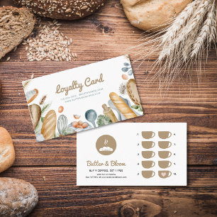 Boho Bakery Kaffe Lojalitetsbelöning Stämpelkort Lojalitetskort