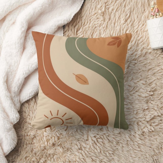 Boho Balance & Calm Dekorativ Kudd | Bränd  Kudde (Filt)