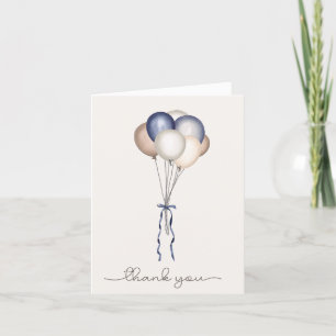 Boho-ballonger, torkade pampas - blå, brun, Neutra Tack Kort