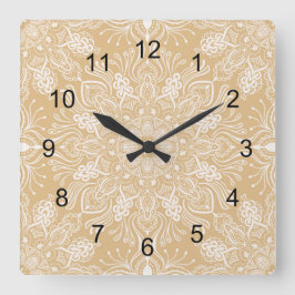 Boho Barkley Fyrkantig Klocka