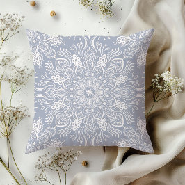 Boho Barkley Mandala light slate grått Kudde