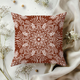 Boho Barkley Mandala Russet Red Kudde