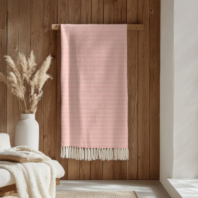 Boho Barnfilt Pastell Rosa Vit Mysig Komfort Fleecefilt (Boho Kids Blanket Pastel Pink White Cozy Comfort)
