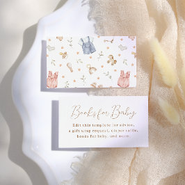 Boho Barnkläder Baby Shower Tilläggskort