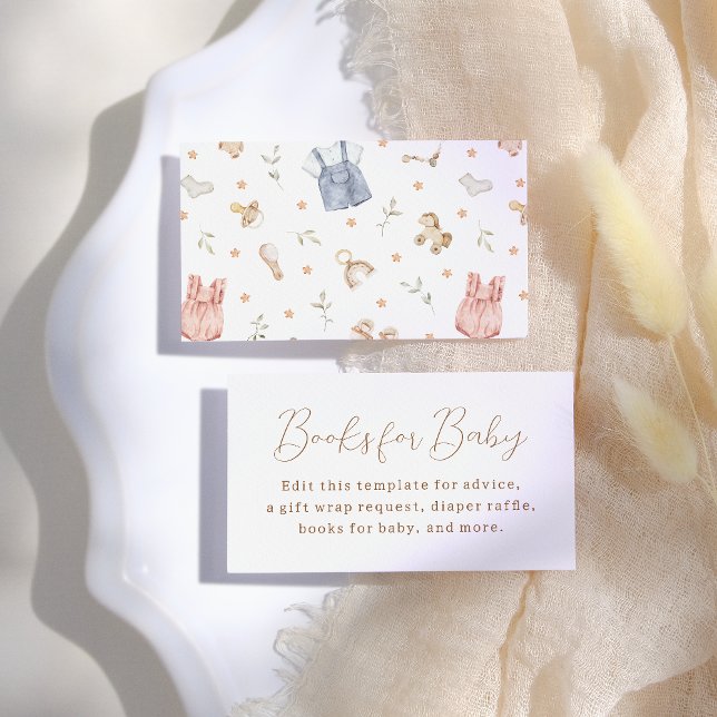 Boho Barnkläder Baby Shower Tilläggskort (Skapare uppladdad)