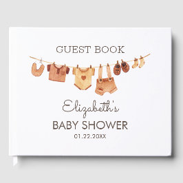 Boho Barnkläders Baby Shower Gästböcker