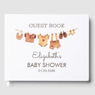 Boho Barnkläders Baby Shower Gästböcker