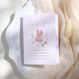 Boho Barnkläders Girl Gender Reveal Tack Kort