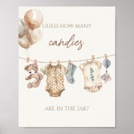 Boho Barnkläders gissar hur många kaniner Poster