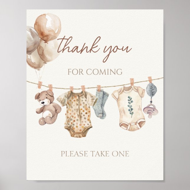 Boho Barnkläders Tack för kommande Poster (Framsidan)