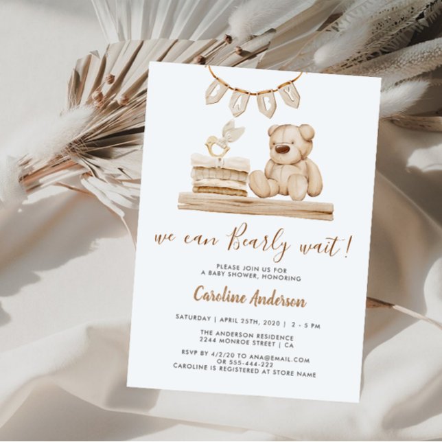 Boho Barnleksaker Babyshower Inbjudningar (Skapare uppladdad)