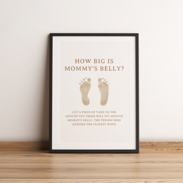 Boho Barnrum Chic Babyfirande Hur Stor Match Poster (Skapare uppladdad)