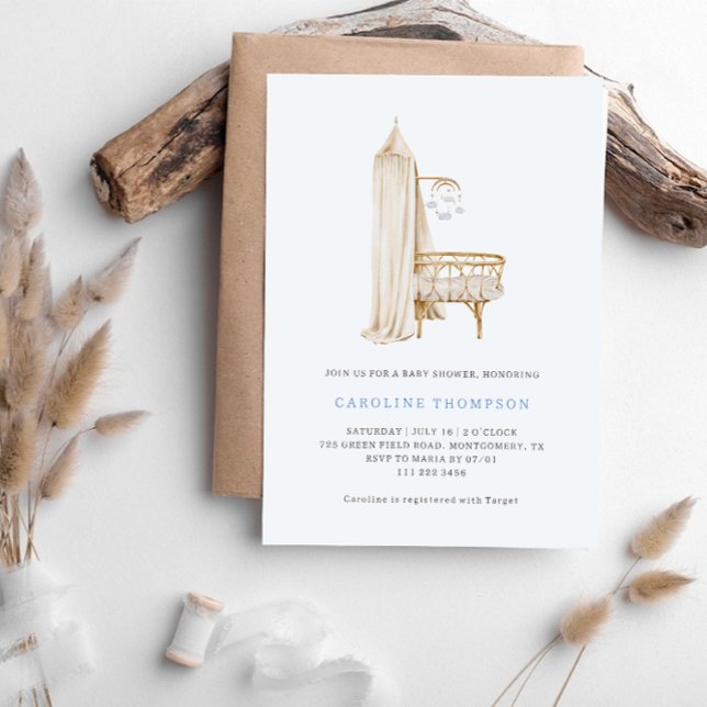 Boho Barnrum Pojke Baby Shower Inbjudningar (Skapare uppladdad)