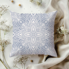 Boho Barrett Mandala ljusslate grått Kudde