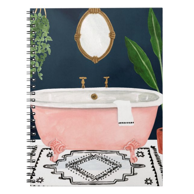 Boho Bath II Anteckningsbok (Framsidan)