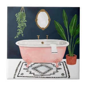 Boho Bath II Kakelplatta
