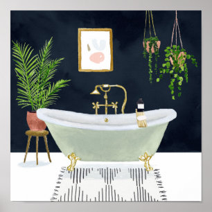 Boho Bath Poster