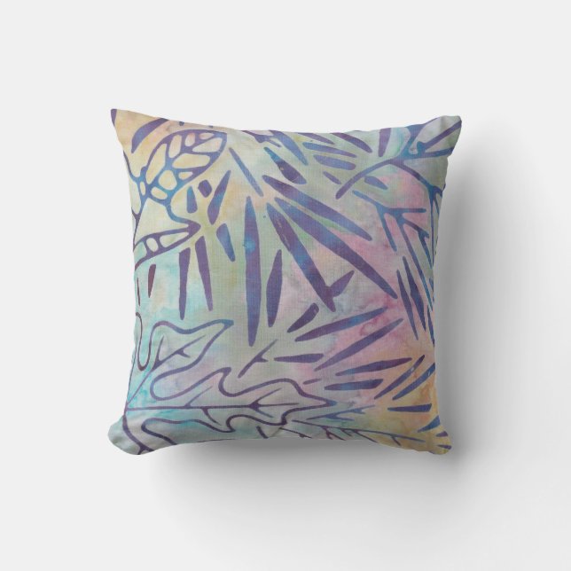 Boho Batik Lila Löv Pastel Rainbow Kudde (Framsida)