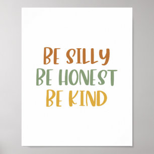 Boho Be Fånig att vara snäll och Poster