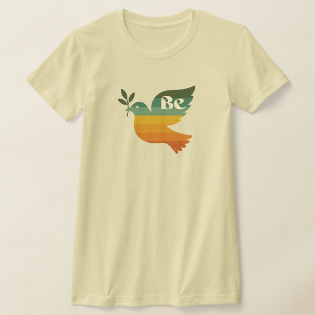 Boho Be Peace Retro Holiday Kvinnors T-shirt (Laydown)