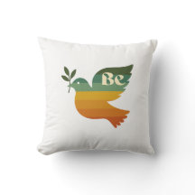 Boho Be Peace Retro Semester Kastkudde