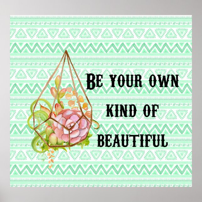 Boho Be vackra Poster (Framsidan)