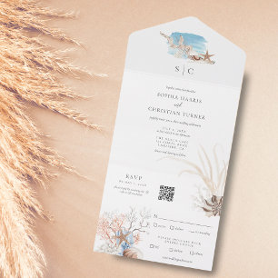 Boho Beach All in One Wedding bjudes in
