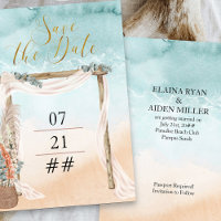 Boho Beach Arbour Destination Wedding