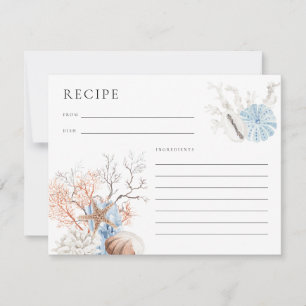 Boho Beach Coral Reef Card Anteckningskort