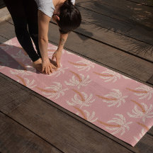 Boho Beach Handflatan Yoga Mat Tropical Coastal Pi