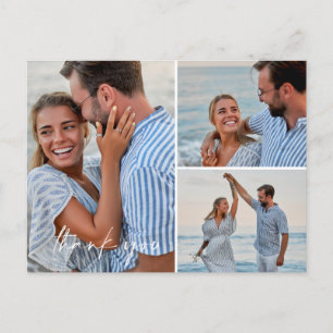 Boho Beach Photo Bröllop Tack vykort