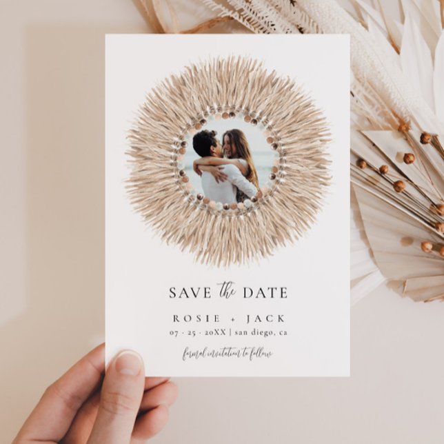 Boho Beach Save Date Spara Datumet (Skapare uppladdad)