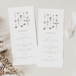 Boho Beach Shell Baby Shower Platt Meny
