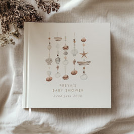 Boho Beach Snäcka Baby Shower Gästböcker
