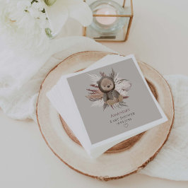 Boho Bear Baby Shower Pappersservett