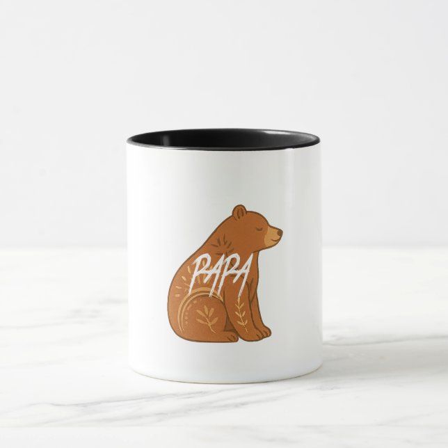  Boho Bear Papa Mug Mugg (Center)