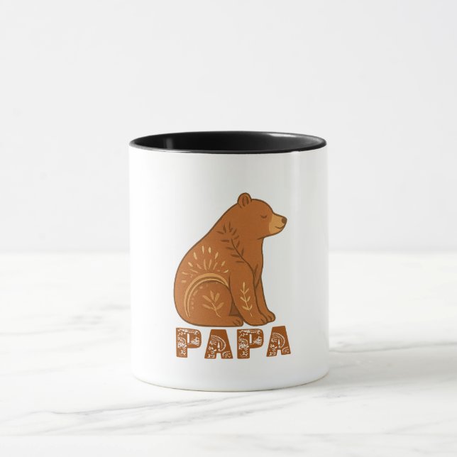 Boho Bear Papa Mugg (Center)