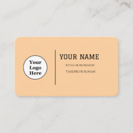 Boho Beige Calligraphy-skript QR-kod Visitkort