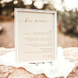 Boho Beige Minimalist Bröllop Pub Menu, Drink Menu Poster<br><div class="desc">Den här vackra Drink Menu-signalen har en enastående modern,  minimalistisk elegans till visningen vid bröllop eller vid speciella evenemang. Redigera enkelt de flesta formuleringar så att de stämmer överens med stil. Färg för text och bakgrund är helt redigerbart —> Klicka på knappen Anpassa ytterligare för att redigera!</div>