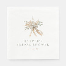 Boho Beige & Sage Flowers & Bow Möhippa