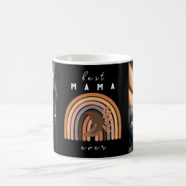 Boho Best Mamma någonsin Modern Photo Mors dag Mug Kaffemugg