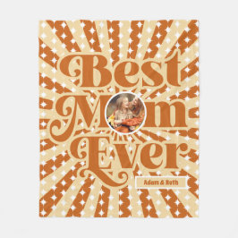 Boho Best Mamma någonsin Personlig Photo Mors dag Fleecefilt