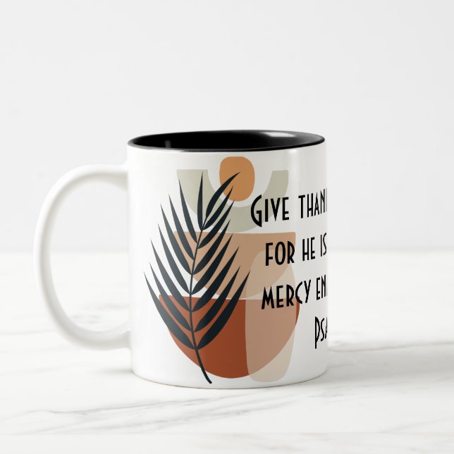BOHO Bible Verse Coffee Mugg (Vänster)