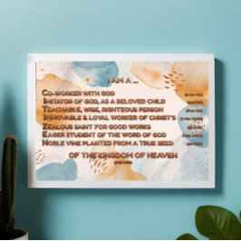 Boho Biblical Affirmations Acrostic w_Scripture 2 Poster
