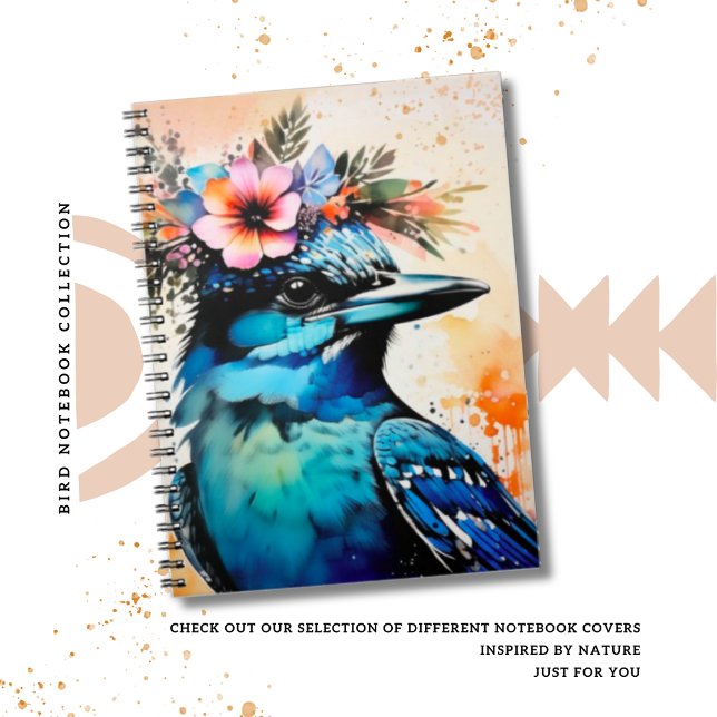 Boho Bird Notebook Journal Anteckningsbok (Skapare uppladdad)