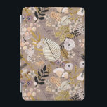 Boho Black White Guld Peach Line Drawn Löv Blommig iPad Mini Skydd<br><div class="desc">En roligt boho-linje ritade löv mönster i svart,  vit,  guld och persikor modern mönster iPadcover. Finns i alla aktuella storlekar för ipad cover.</div>